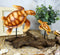 Ebros Under The Sea Mother and Baby Sea Turtle Decor Statue 10" Long Faux Wood Resin Marine Life Turtle Family Scene Figurine