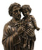 Large Saint Joseph Carrying Child Jesus Decor Statue 24"H Holy Family Figurine