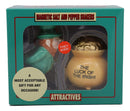 Luck Of The Irish Leprechaun Kissing Pot Of Gold Ceramic Salt Pepper Shakers Set
