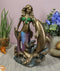 Art Nouveau Ocean Siren Mermaid With Bottlenose Dolphin Statue Nautical Decor