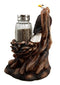 Ebros Bald Eagle Residing By Its Nests Salt and Pepper Shaker Set Holder 6.5"H