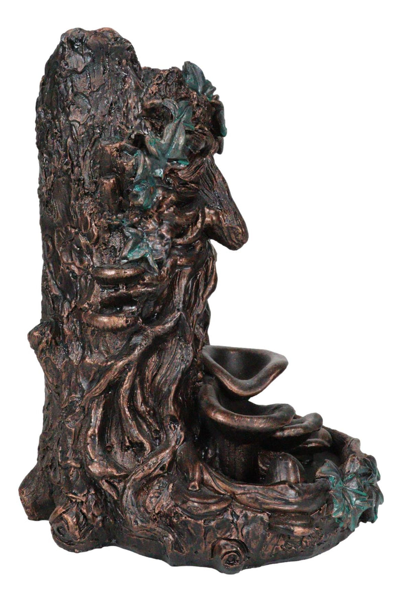 Celtic Greenman Tree Man God Forest Ent Backflow Incense Cone Burner Figurine