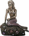 The Enchanted Mermaid Sitting on Rock Bronze Look Statue Figurine Sculpture New