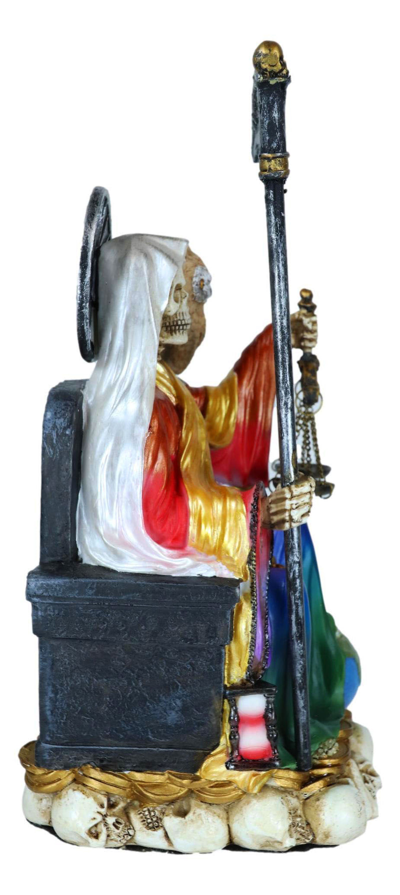 Ebros Rainbow Robe All Powerful Holy Death Santa Muerte Day of The Dead Figurine