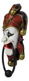 Ebros Harlequin Red Carnival Circus Jester Clown Door Knocker Figurine 8.75" High
