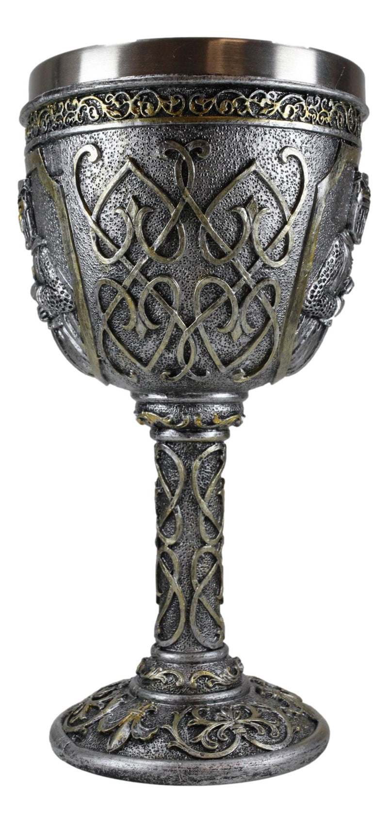 Ebros Medieval Templar Crusader Knight Of The Cross Wine Goblet Chalice 10oz