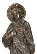 Sacred Immaculate Heart of Mary Virgin Madonna Catholic Holy Divinity Figurine