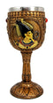 Ebros Egyptian Osiris Wine Goblet in Hieroglyphic Design 6oz 7" Tall