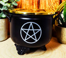 Brass Grated Tray Occult Wicca Pentagram Star In Circle Cauldron Incense Burner