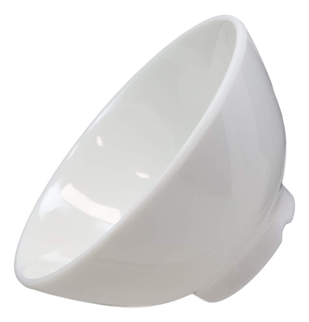 Modern White Jade Melamine Round Bowls 8oz For Rice Soup Salad Sauce Set Of 6