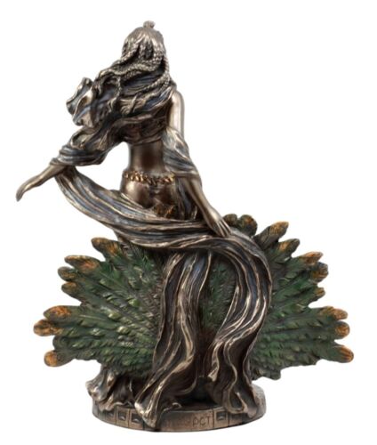Ebros Gift Roman Juno Greek Goddess Hera with Sacred Peacock Statue