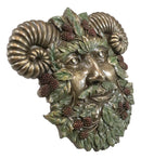 Ebros Horned God Blooming Floral Foliage Celtic Summer Season Greenman Wall Decor