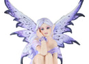 Ebros Goddess Amethyst Fairy Sitting On Filigree Orb Statue Night Light