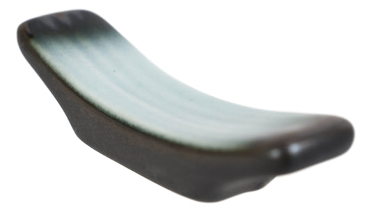 Pack Of 8 Ceramic Zen Blue Crescent Shaped Chopsticks Tableware Rests Holders