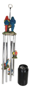Red and Blue Scarlet Macaw Parrots Couple Resonant Relaxing Wind Chime Patio