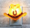 Rustic Western Cowboy Hat With Lucky Horseshoe Wall Plug In LED Night Light