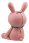Furrybones Pink Bunny Voodoo Skeleton Money Bank Statue 6"H Furry Bones Bun Bun