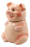 Ebros Animal Farm Bacon Porky Pig Ceramic Cookie Jar Container Figurine 8"H Babe Pigs