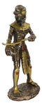 Egyptian Theme Faux Bronze Mummy King Tut Zombie Sarcophagus Statue Sculpture