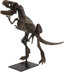 Ebros Jurassic Dinosaur Tyrannosaurus Rex Fossil Skeleton Statue On Museum Mount 19"L