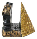 Egyptian Goddess Queen Nefertiti Winged Isis Maat Pyramid Card Holder Figurine