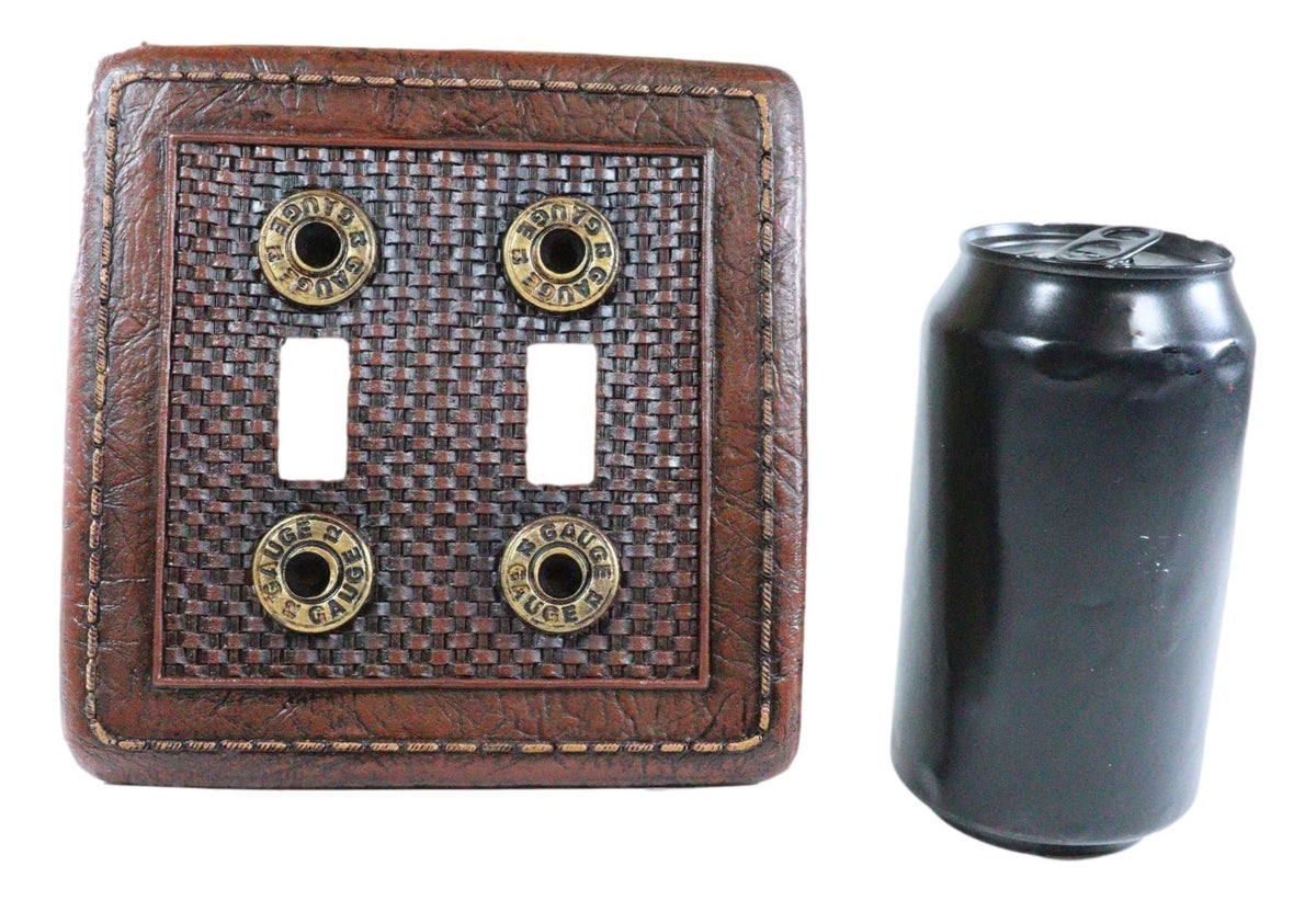 Pack of 2 Western 12 Gauge Shotgun Shells Double Toggle Switch Wall Plate Covers