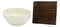 Japanese White Donabe Ceramic Hot Clay Pot Bowl Casserole 32oz With Wooden Base