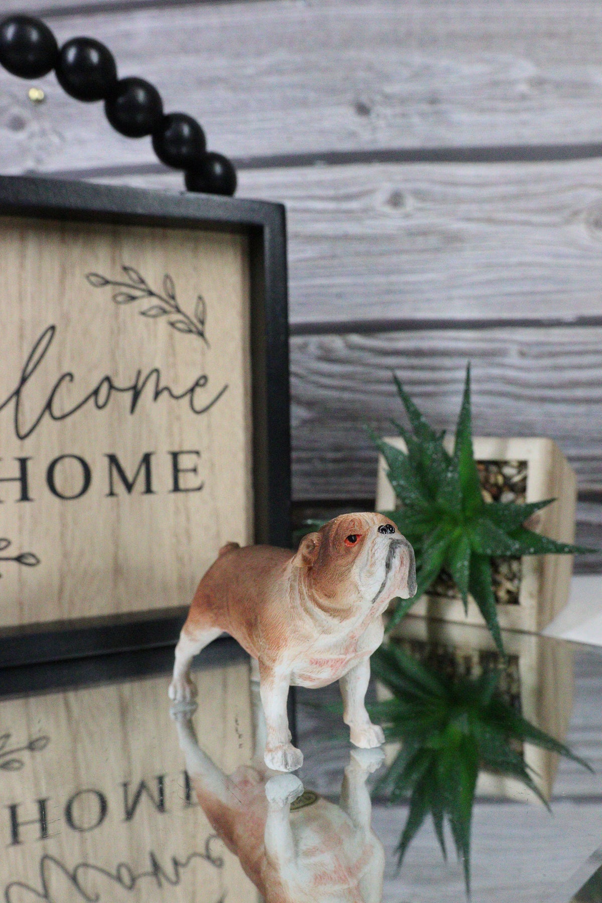 American Pedigree Dogs Lifelike Bulldog Bull Puppy Dog Miniature Figurine