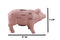 Small Ceramic Country Farmhouse Pig Swine Pork Butcher Chart Piggy Coin Bank Jar