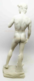 Ebros Renaissance Michelangelo Sculpture of Nude David Figurine Battle With Goliath