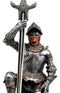 The Accolade Kneeling Medieval Knight Excalibur Sword Letter Opener Figurine