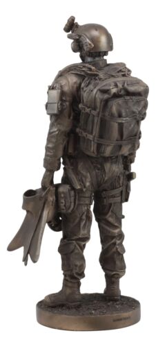 Large Military Navy Seal Statue 12.75"Tall Special Task Force Unit Soldier