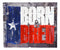 Rustic Western Born And Bred Texas Flag Wood Frame Canvas Wall Art 19" X 23"