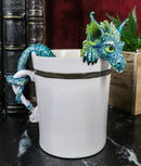 Amy Brown Sweet Addictions Good Morning Pet Dragon In Espresso Coffee Cup Statue