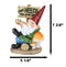 Mr Gnome Grandpa Smoking Pipe By Toadstool Mushrooms And Free Weeds Sign Statue