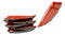Pack Of 8 Japanese Omakase Style 10"L Red Melamine Sushi Boat Serving Plates