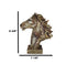 Faux Driftwood Equine Beauty Mustang Horse Head Desktop Plaque Sculpture 8.25"H