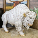 Ebros Gift Native American Sacred White Bison Buffalo Decorative Resin Figurine 8.75" Long