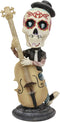 Ebros DOD Skeleton Rock Band Bass Player Bassist Bobblehead Statue 7" Tall