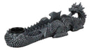 Gothic Mythical Guardian Dragon Gargoyle Incense Stick And Taper Candle Holder