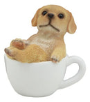 Realistic Mini Adorable Labrador Teacup Statue 3"H Pet Pal Dog Breed Figurine