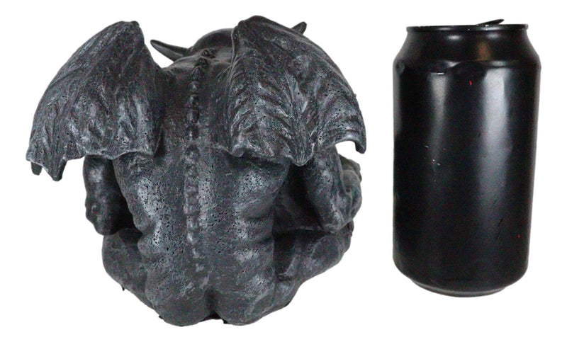 Notre Dame Horned Gargoyle With Spell Book Statue Demonic Bibliography Watchmen