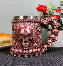 Ossuary Metallic Red Protruding Skull With Bloodshot Eyes Mug Beer Stein Tankard