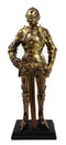Medieval Suit Of Armor Knight Of Chivalry Long Sworsdman Figurine 7"H Statue