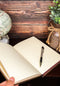 Grimoire Book Of Spells Triple Moon Pentagram Blank Page Hardcover Journal Book