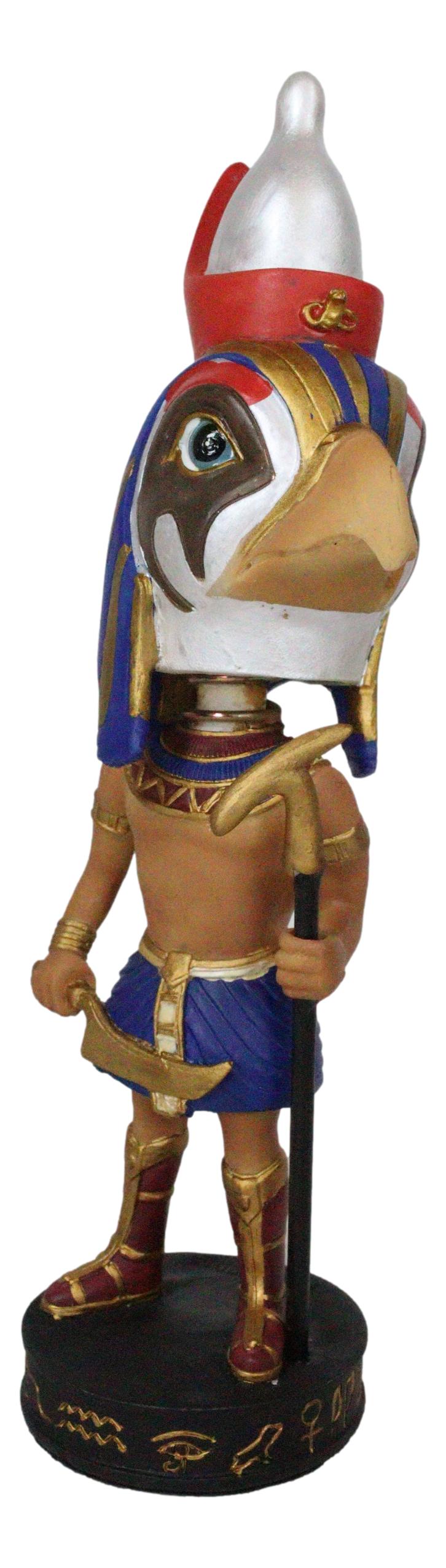 Egyptian Dynasty Pharaoh & Sky Deity Horus Falcon Bobblehead Figurine Egypt Toy