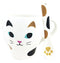 Feline White Kitty Cat Ceramic Mug Coffee Cup With Spoon Home & Kitchen Decor