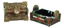 Steampunk Mechanical Gears Design Secret Jewelry Box With Navigational Compass