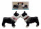 Ebros Dog Boston Terrier Salt & Pepper Shakers Ceramic Magnetic Figurine Set 4"L