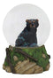 Ebros Rustic Woodlands American Sitting Ursus Black Bear Glitter Water Globe Decor